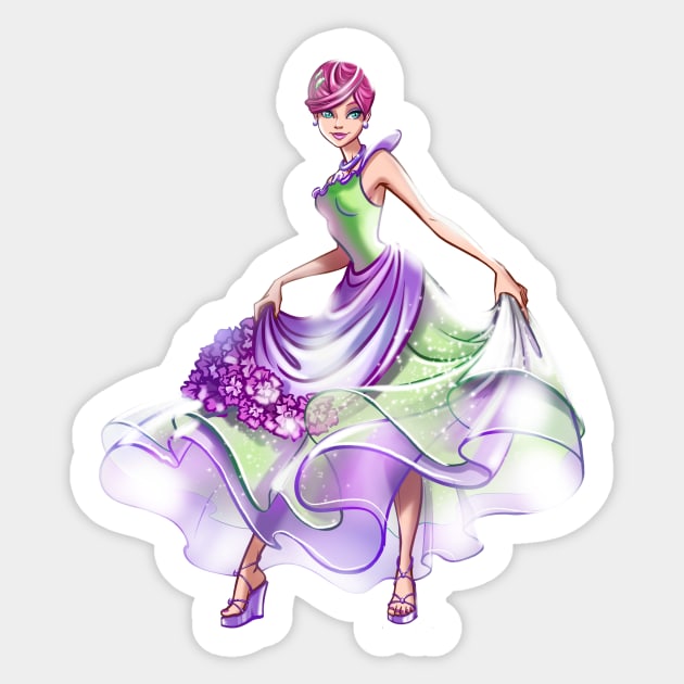 Tecna Flower Princess Sticker by Zoratrix